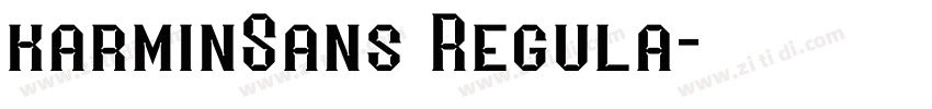 karminSans Regula字体转换